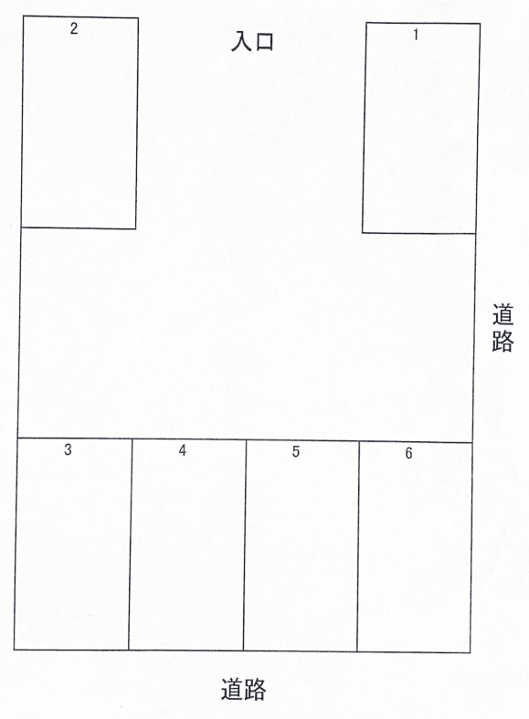 野本パーキングの駐車配置図