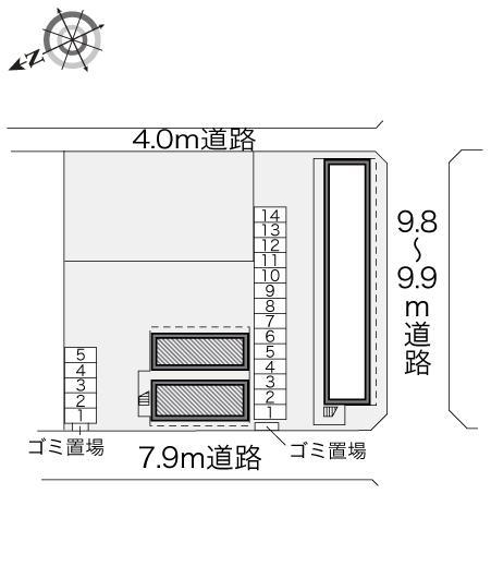 Ｃｈａｍｂｒｅ　Ｎ(18609)の駐車配置図