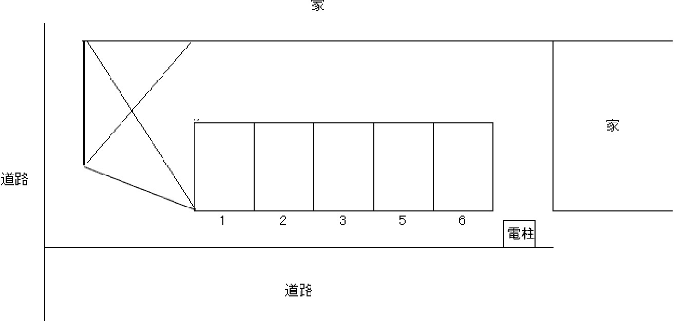 藤崎5丁目駐車場の駐車配置図