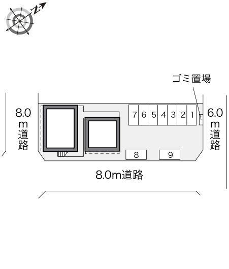 荒井(21265)の駐車配置図
