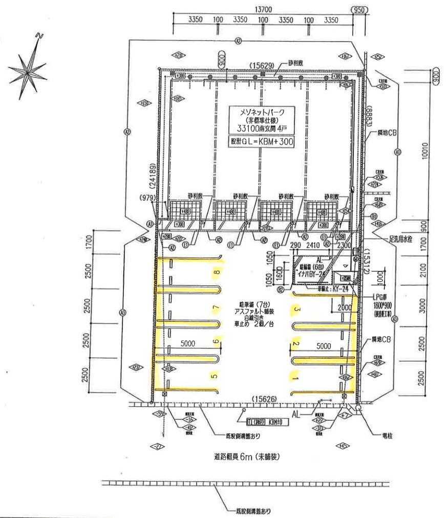 Ｔｒｏｏｐの駐車配置図