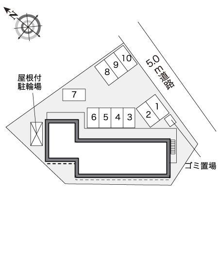 セキュア(31015)の駐車配置図