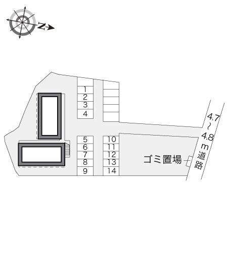 アスターナ(18236)の駐車配置図