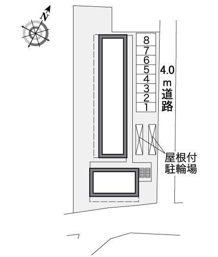 アップルハイツ(37992)の駐車配置図