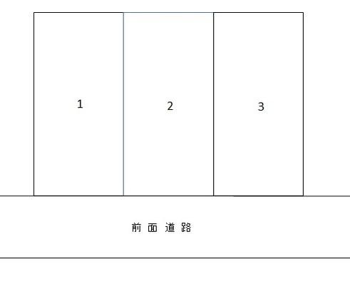 竹崎町3丁目A駐車場の駐車配置図