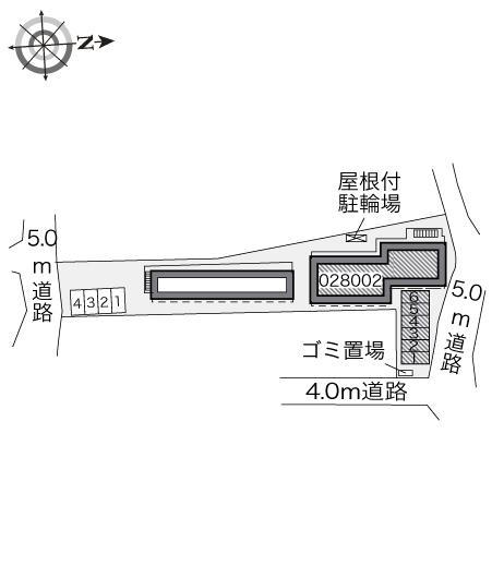 メルシーⅠ(28002)の駐車配置図