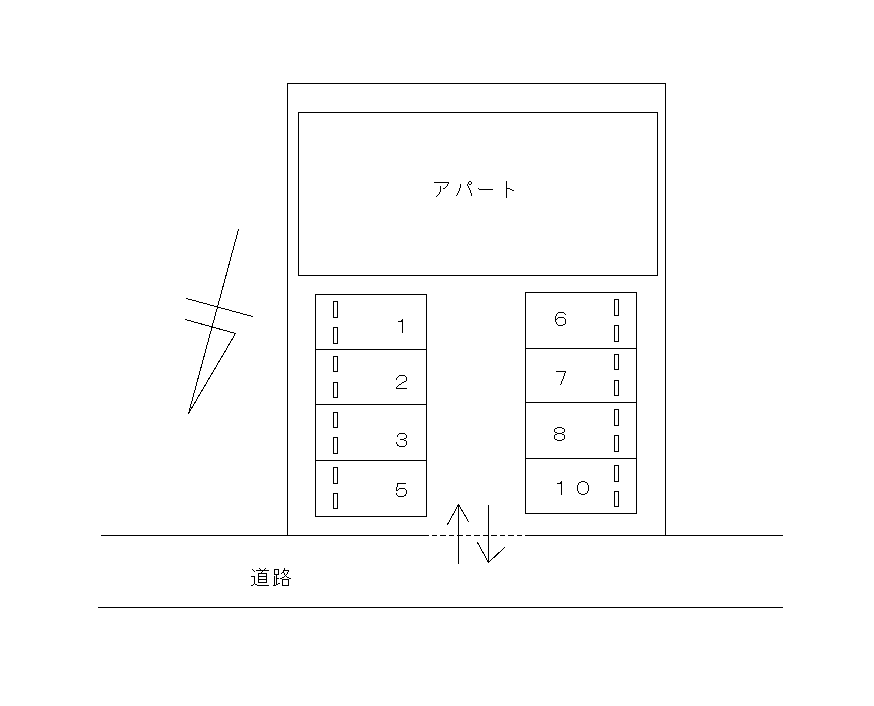 FKエバーグリーン黒笹の駐車配置図