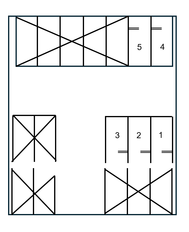 ブレイク天久第2の駐車配置図