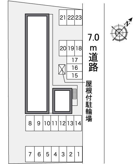 長橋(35001)の駐車配置図