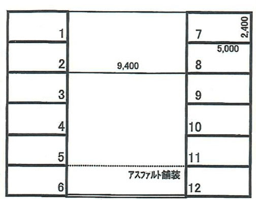 向陽台4丁目斎藤パーキングの駐車配置図
