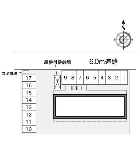 扇Ⅲ(39730)の駐車配置図