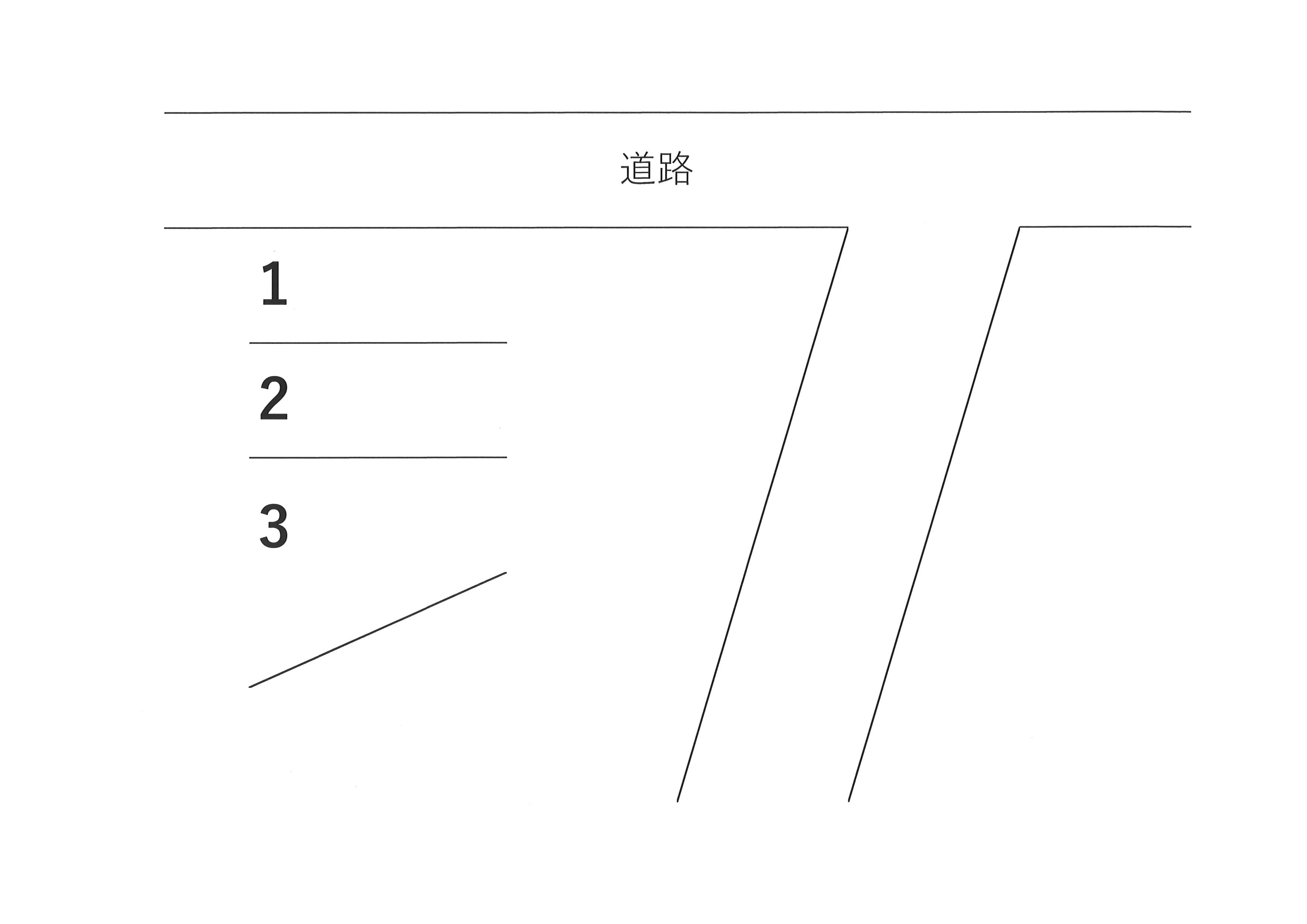 中山町　中西P②の駐車配置図