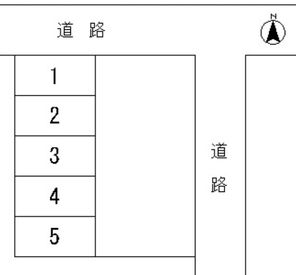 小宮月極駐車場の駐車配置図