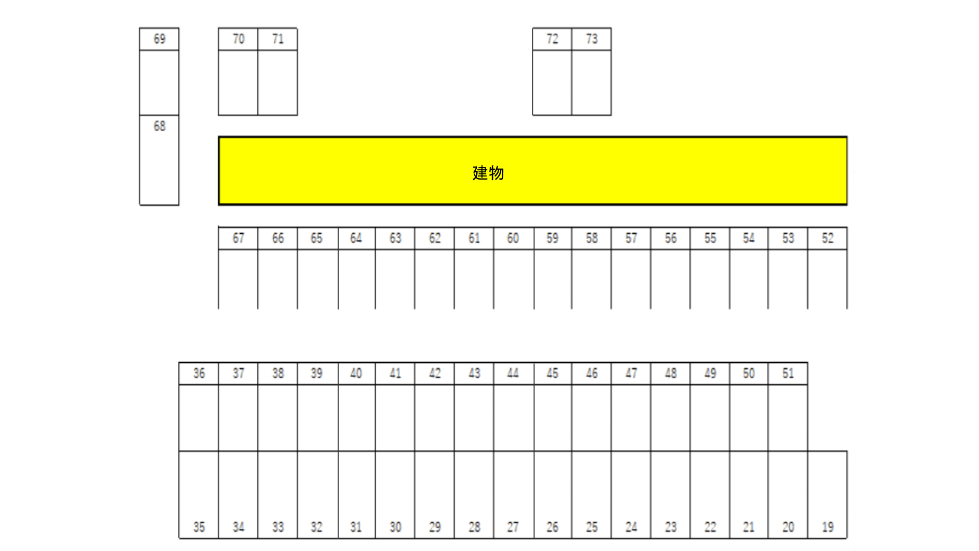 メモリープラザ二丈Ⅱの駐車配置図