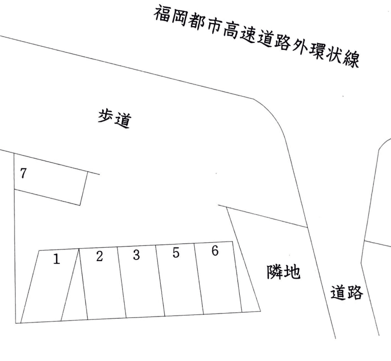 齋藤駐車場の駐車配置図