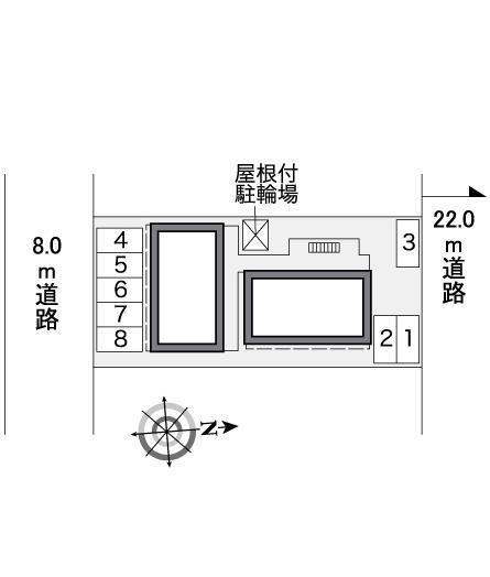 日の出(36235)の駐車配置図