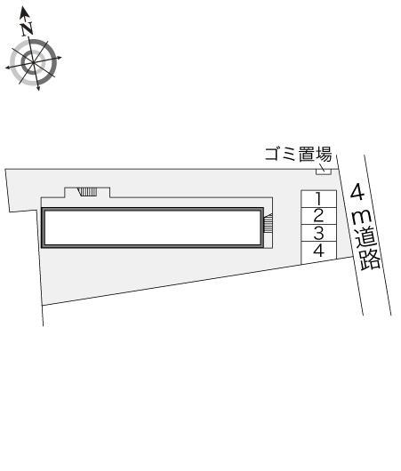 ｍａｉｓｏｎ　ｈｕｉｔ・ｃｉｎｇ(13943)の駐車配置図