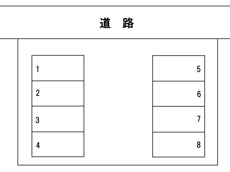 吉田駐車場の駐車配置図