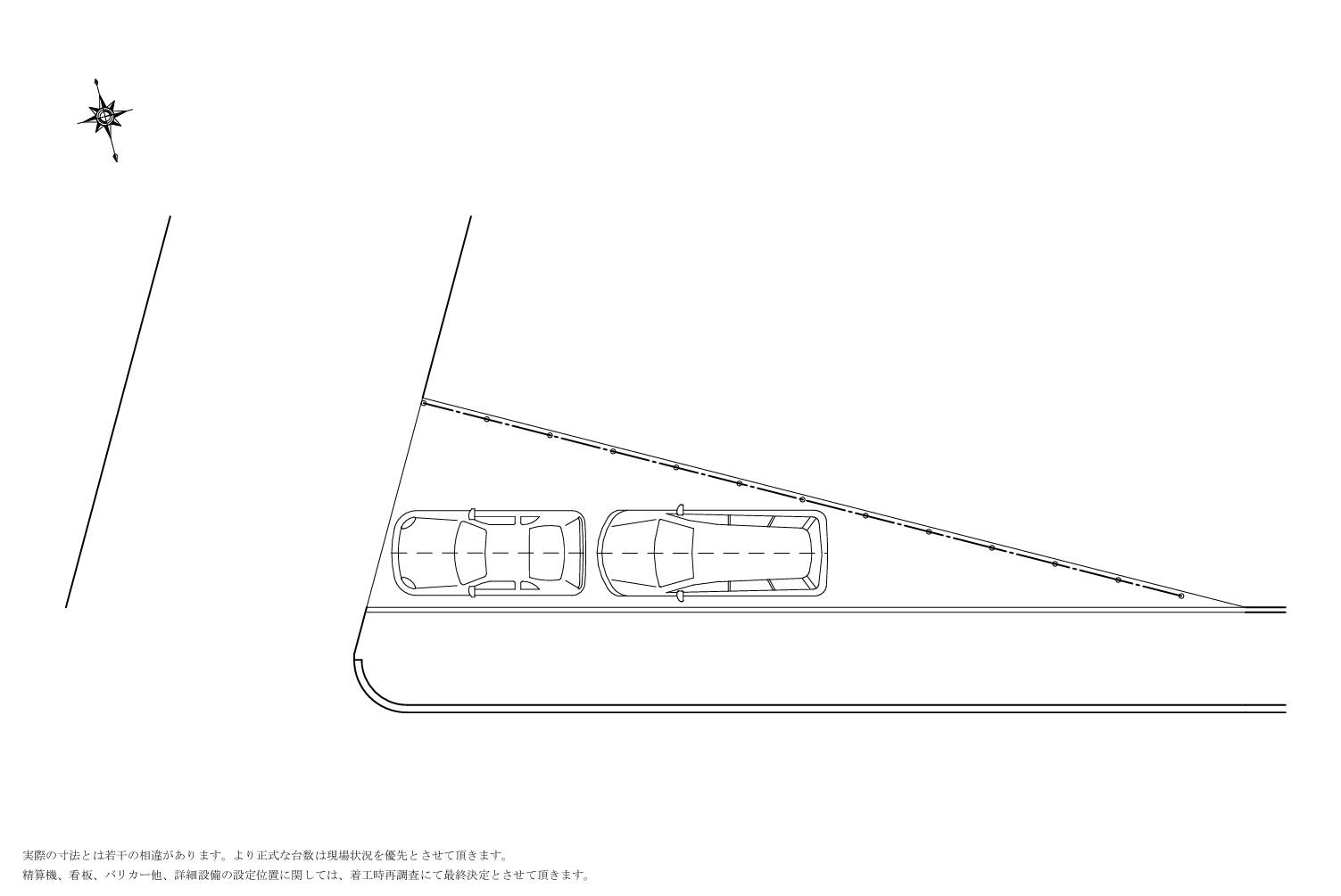 西延末月極駐車場の駐車配置図