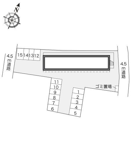 不動前(17581)の駐車配置図