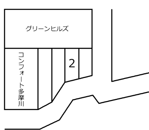 吉田駐車場の駐車配置図