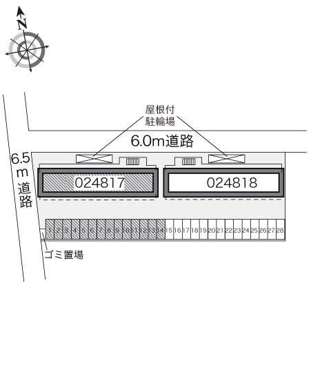 泉壱番館(24817)の駐車配置図