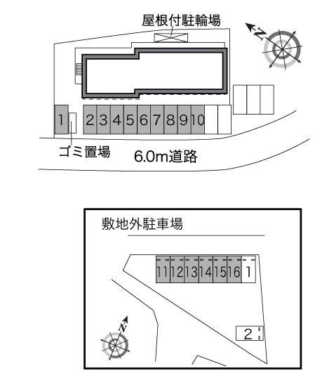 ＨＹＴⅡ(27967)　敷地外駐車場の駐車配置図