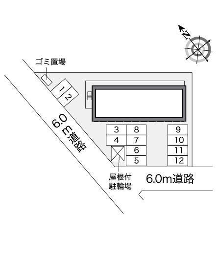 牡丹(25539)の駐車配置図
