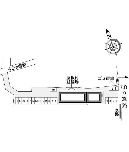 Ｋｉｍｉｅ(25012)　敷地外駐車場の駐車配置図