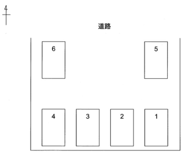 ひのき駐車場の駐車配置図