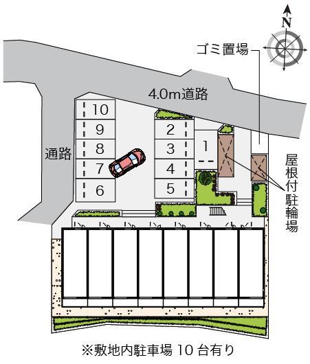 ミランダグラン　ルミエール(56443)の駐車配置図