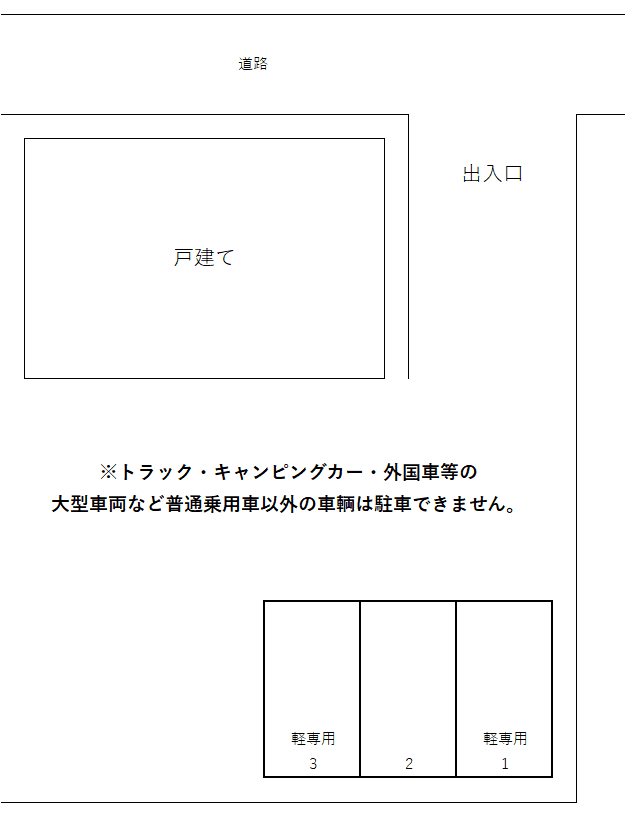 土井駐車場(5020)の駐車配置図