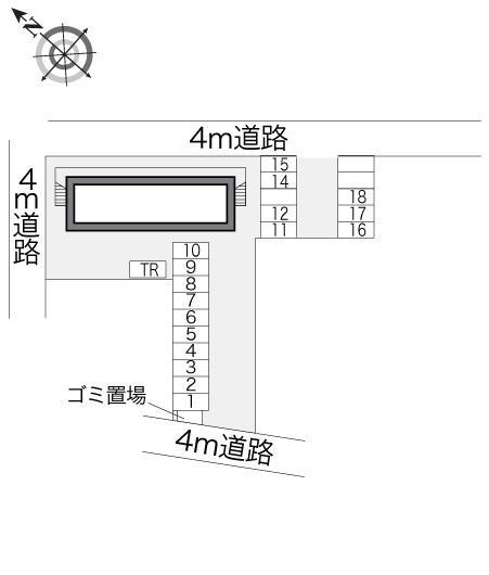 桜ヶ丘(11294)の駐車配置図