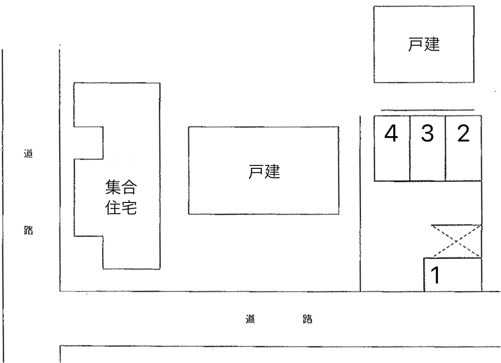 ジュネスＮＯＭＯＴＯ駐車場の駐車配置図