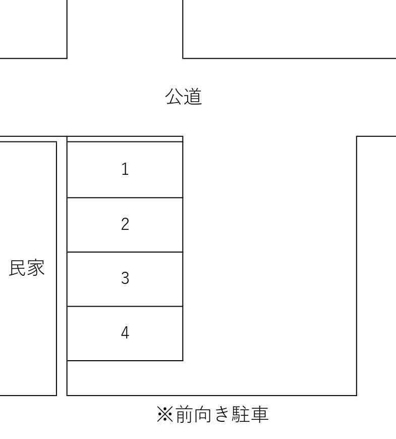 宮本町２丁目駐車場の駐車配置図
