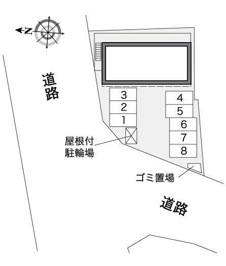 山手(36480)の駐車配置図