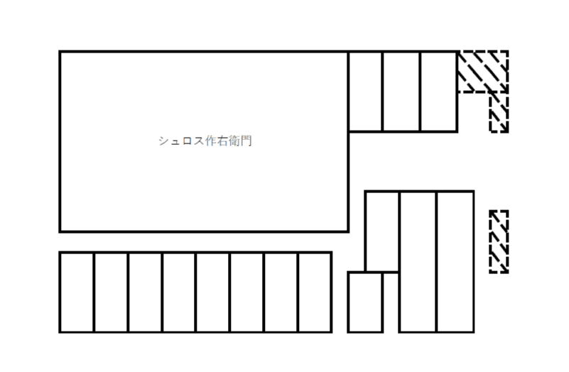 津駅前シュロス月極駐車場の駐車配置図
