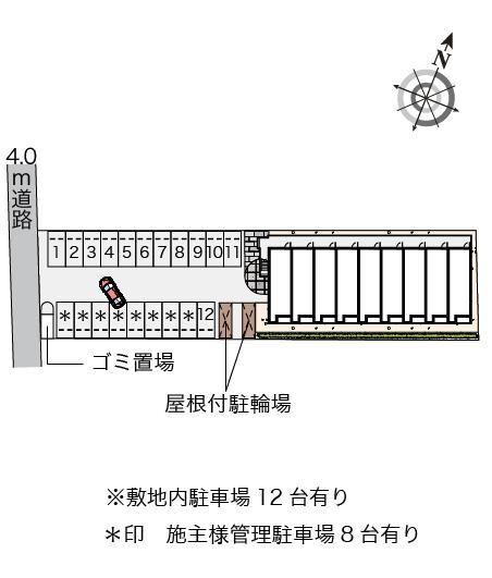 西大村(55501)の駐車配置図