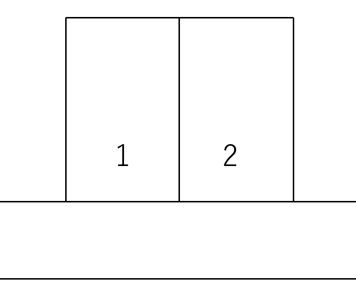 高砂７−４駐車場の駐車配置図