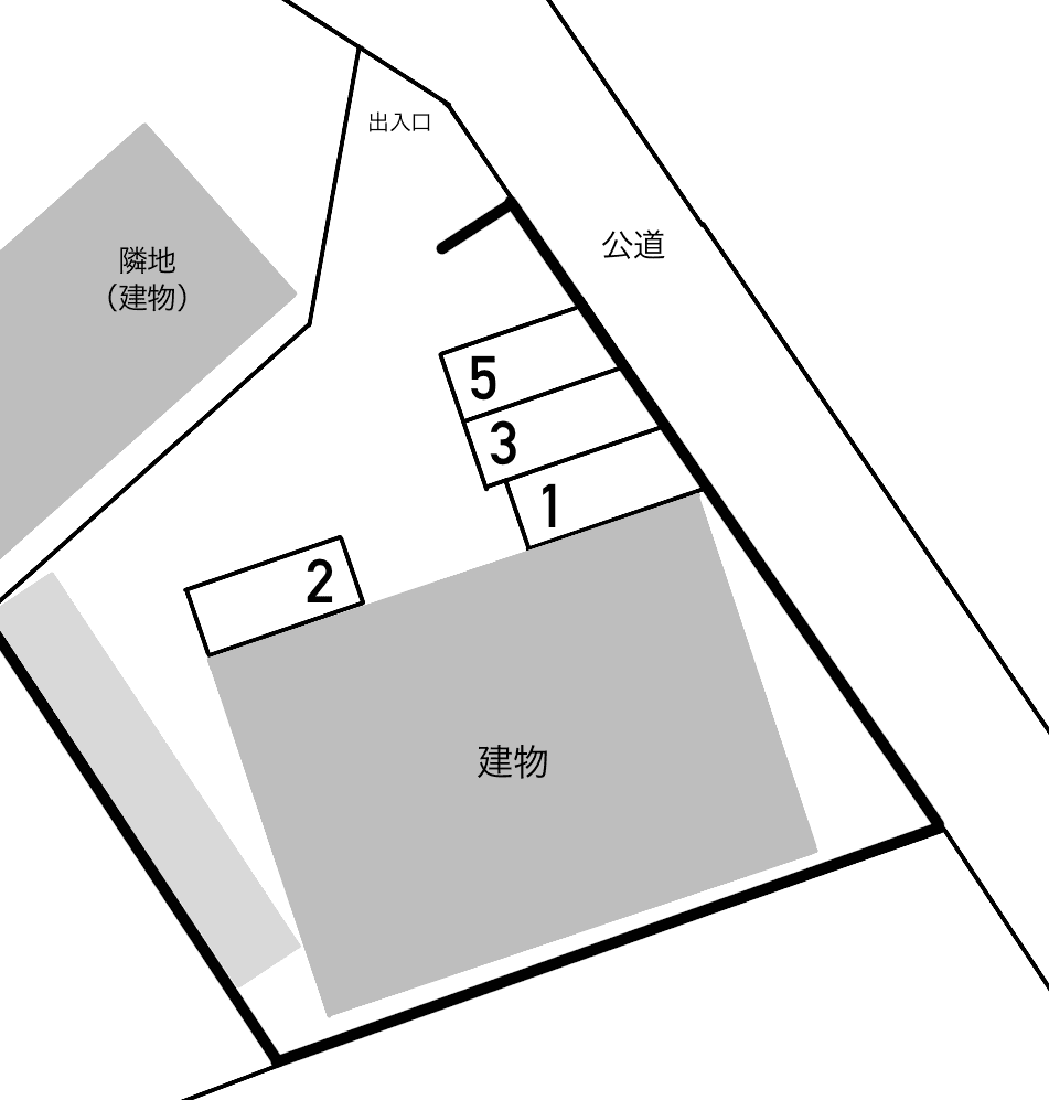 フェリーチェ　生瀬東の駐車配置図
