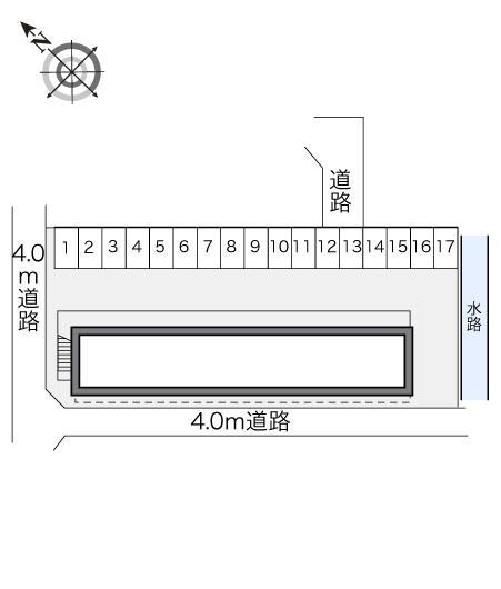 水際邸(24204)の駐車配置図