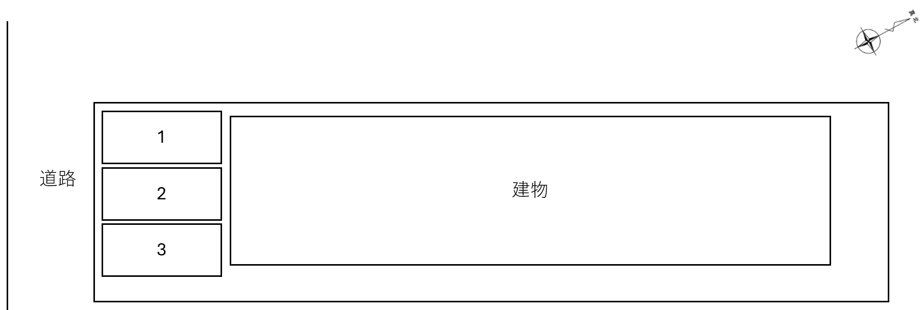 RAFFLES(入居者専用)の駐車配置図
