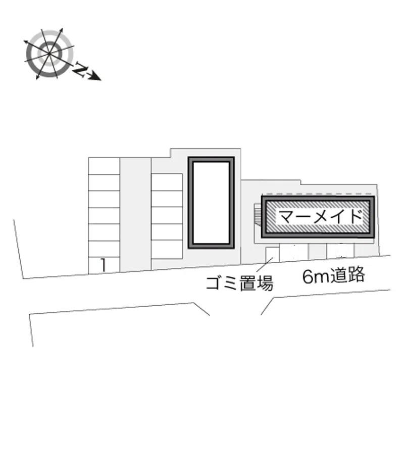 マーメイド(18761) 敷地外駐車場の駐車配置図