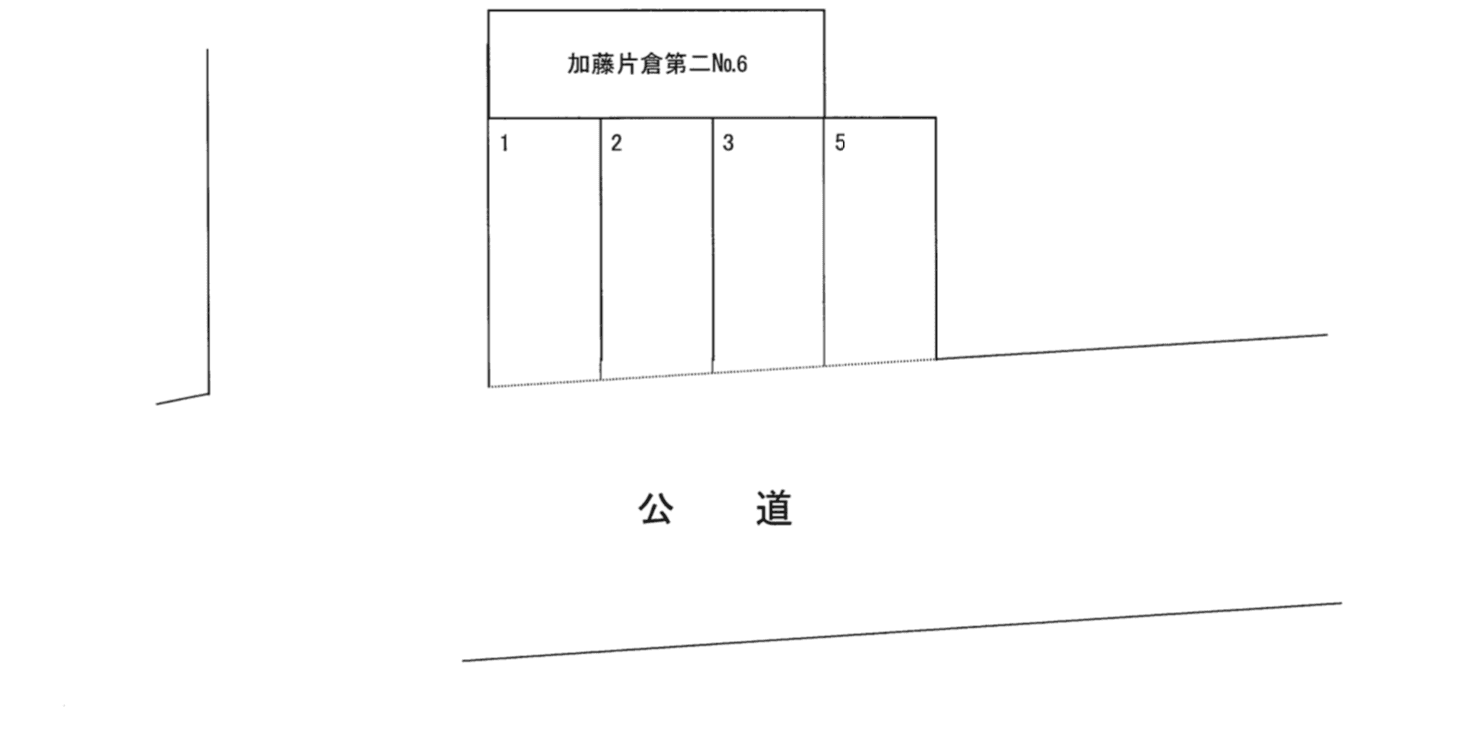 加藤片倉第二駐車場の駐車配置図