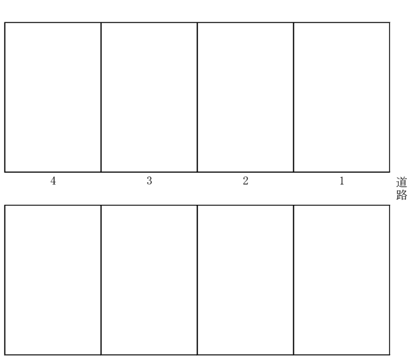 荒川駐車場①の駐車配置図