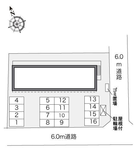山形駅西(31680)の駐車配置図