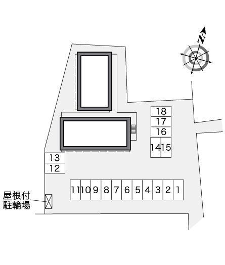 シャローム(27552)の駐車配置図