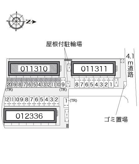 グランドゥールⅠ(11310)の駐車配置図