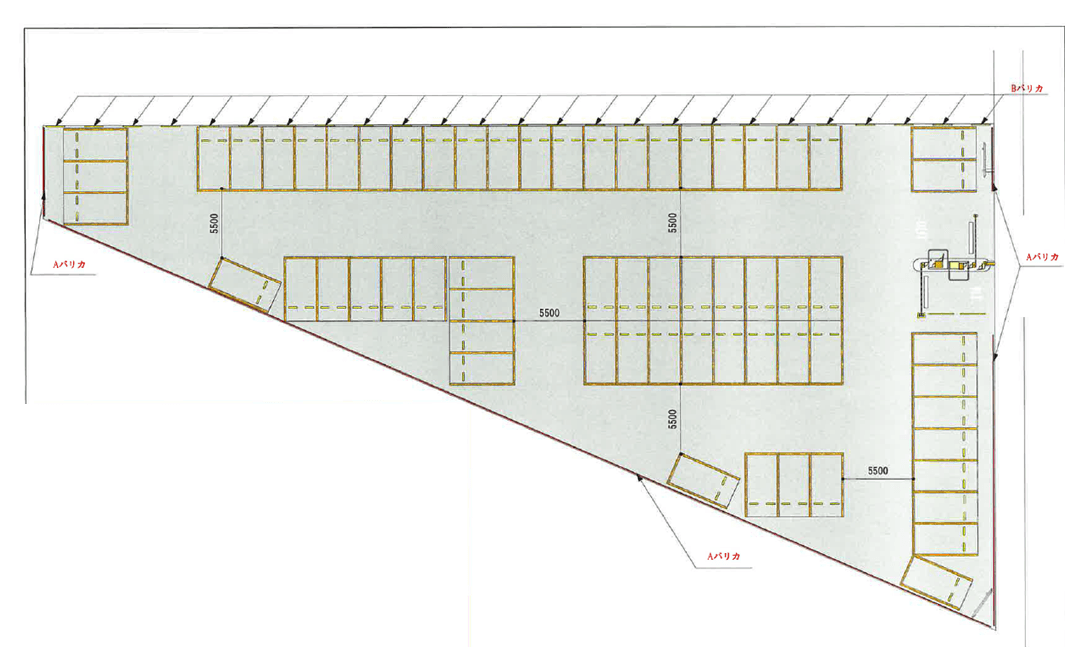 内原第一の駐車配置図