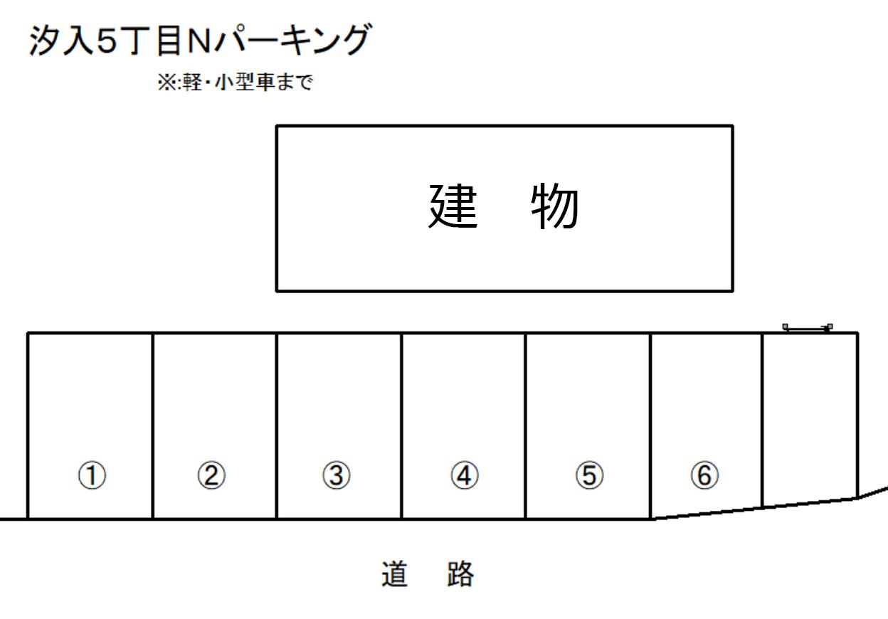 汐入５丁目Ｎパーキングの駐車配置図